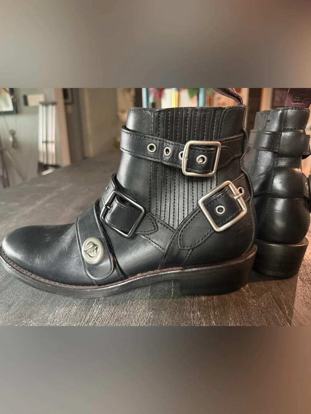 Coach sleek black